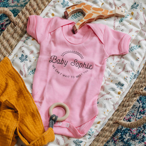 Personalised New Baby Bodysuit