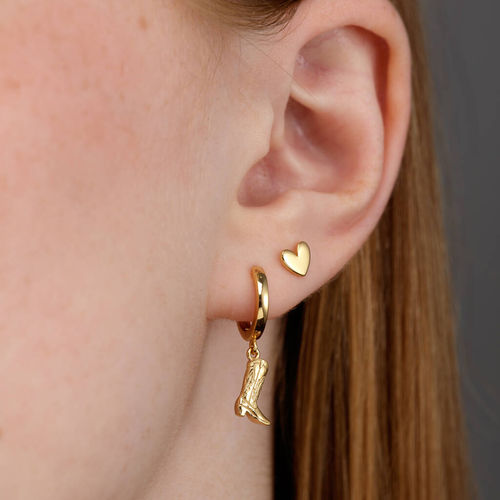 Cowboy Boot Charm Hoop...