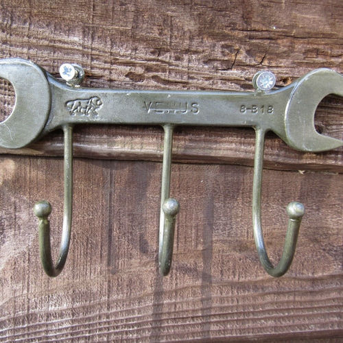 Recycled Spanner Coat Hook