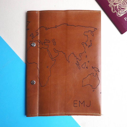 Personalised Leather Travel...