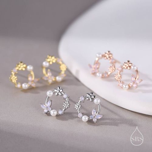 Sterling Silver Tiny Flower...
