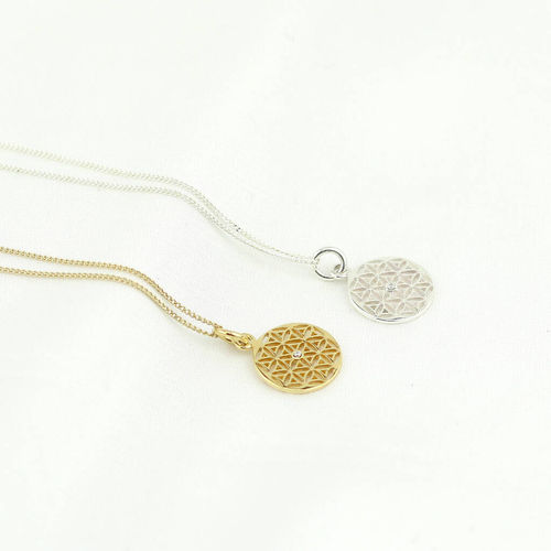 Filigree Pendant, Gold/Silver