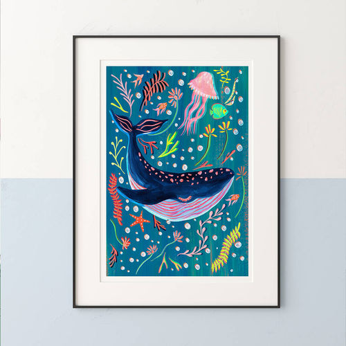 Whale Nursery Art Print