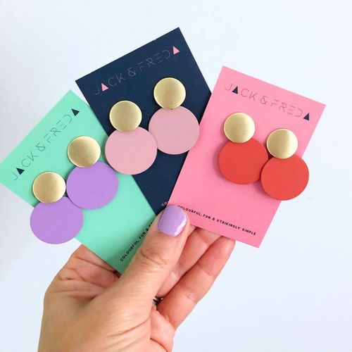 Matte Disc Earrings