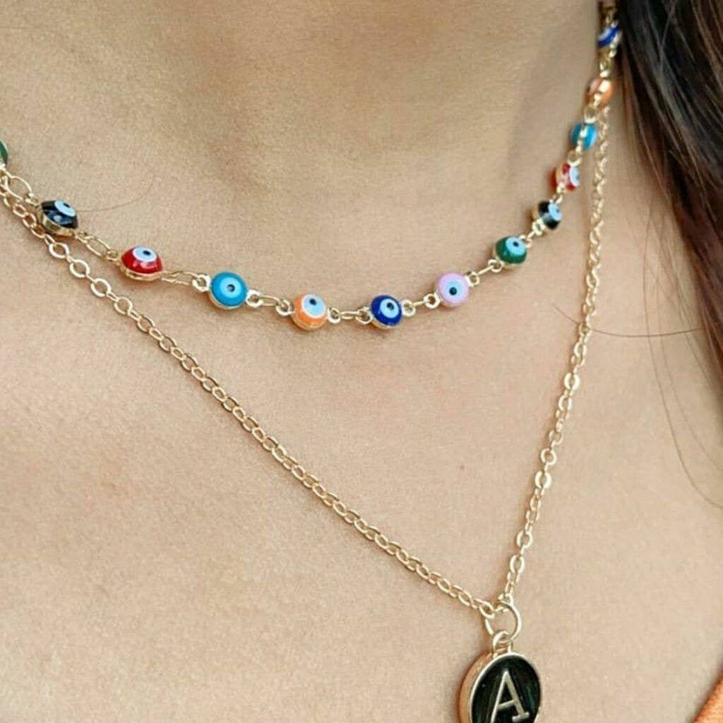 Vintage Initial Necklace for Women Imitation Pearls Bead Name Collars  Pendant Adjustable Choker Stainless Steel Clasp New Korean - AliExpress