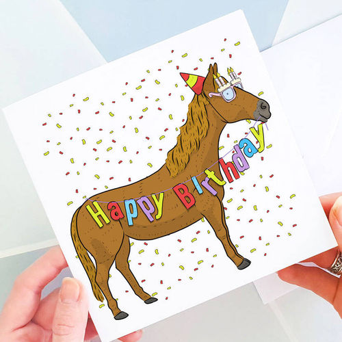 Horse Birthday Card