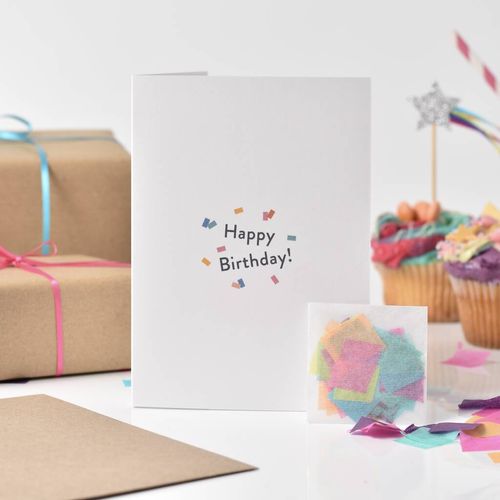 Happy Birthday Confetti Card,...