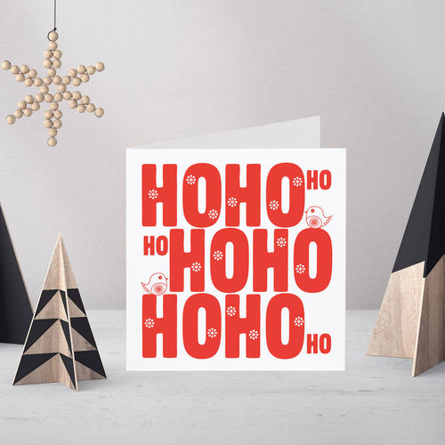 Letterpress Ho Ho Ho...