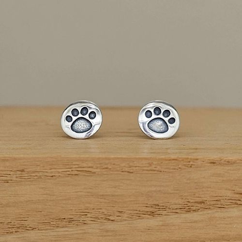 Sterling Silver Paw Print...