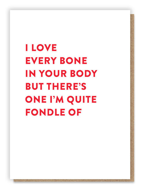 Fondle Bone Card