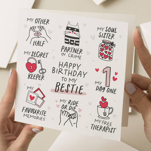 Best Friend Birthday Card For...