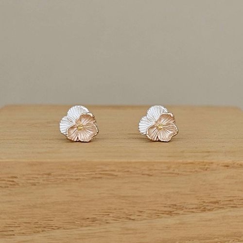 Sterling Silver Violet Flower...