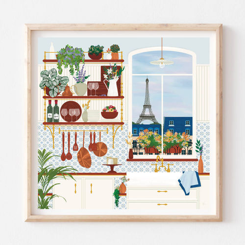 Parisian Kitchen Overlooking...