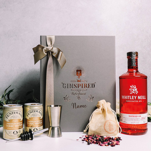 Personalised Whitley Neill Raspberry Gin Gift Set