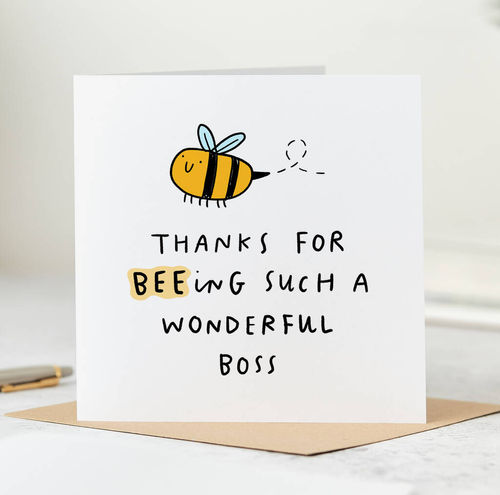 Thank You Card 'Beeing A...