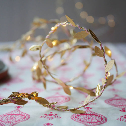 Eid Gold Leaf Fairy Lights