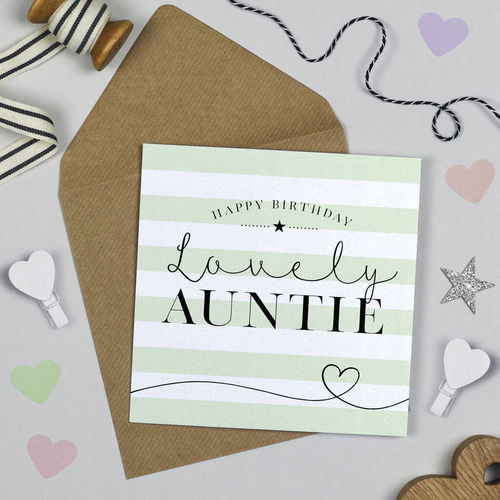 Happy Birthday Auntie Card