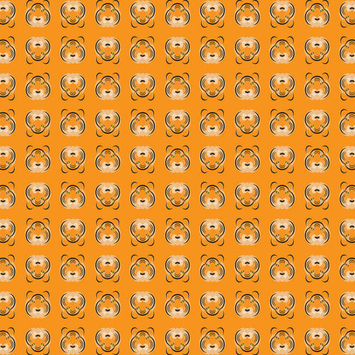 Orange Tiger Wrapping Paper X...