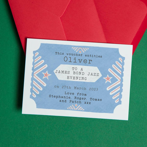Christmas Voucher Card Personalised