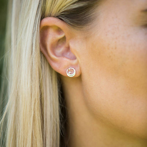 Wave And Gull Stud Earrings,...