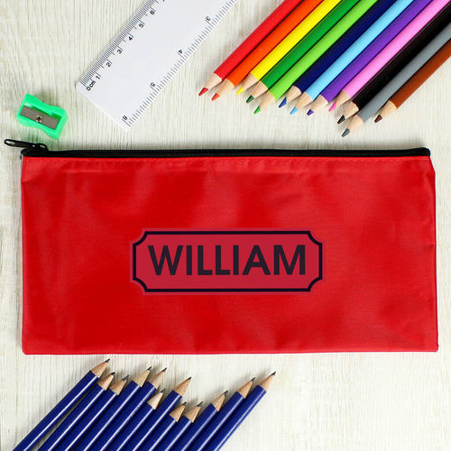 Personalised Red Pencil Case...