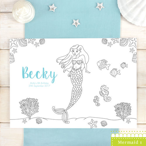 Mermaid Personalised Party...