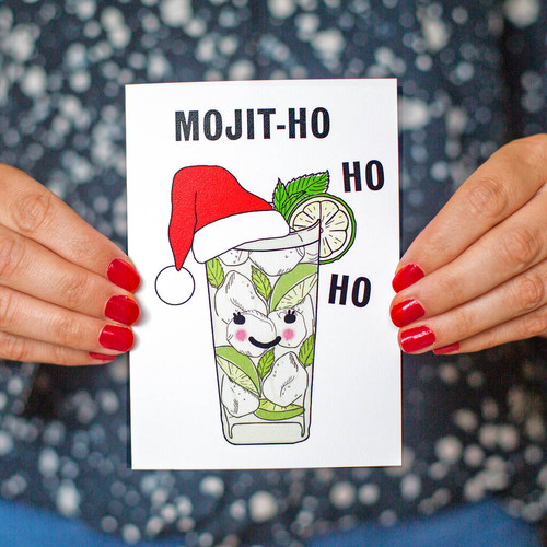 Funny Mojito Christmas Card