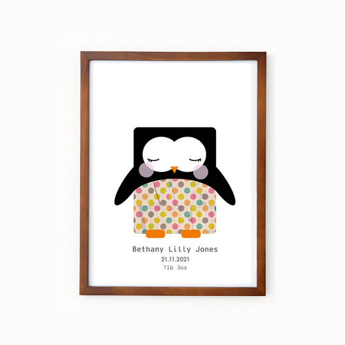 Personalised Penguin Print