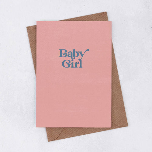 'Baby Girl' Retro Greetings...