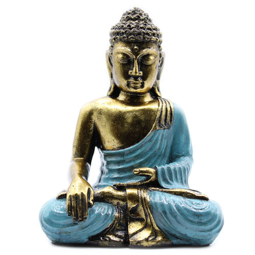 Teal And Gold Buddha Large