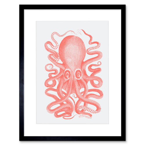 Living Coral Octopus Bathroom...