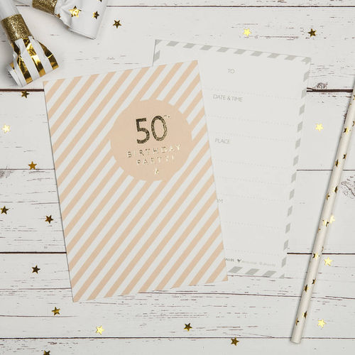 50th Birthday Party Invites