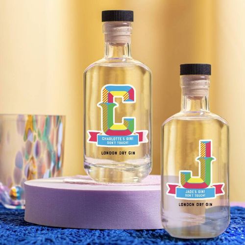 Personalised Bold Letter Gin...