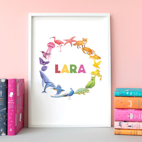 Follow Your Dreams Rainbow Personalised Print | £25.00 | Mirror Online