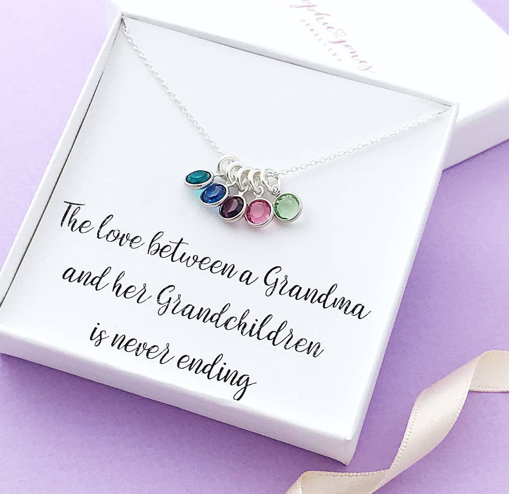 Great Grandmothers Family Birthstone Cross Necklace Indonesia | Ubuy