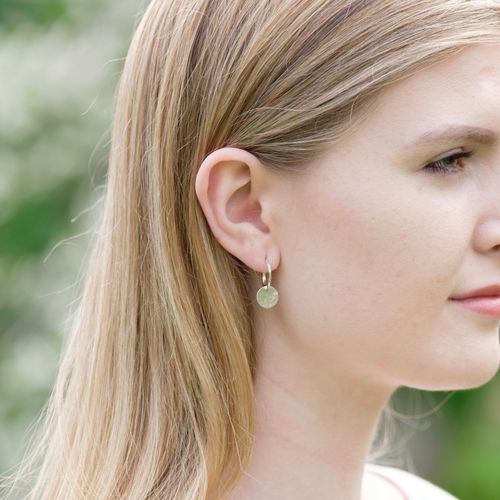 Half Hoop Earrings With...
