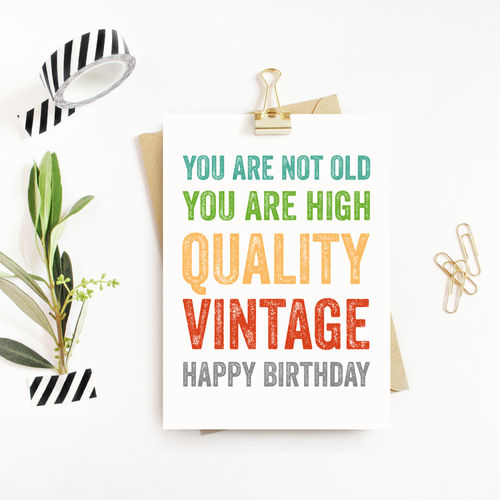 High Quality Vintage Birthday...