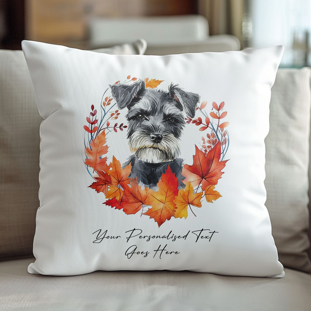 Miniature schnauzer pillow sale
