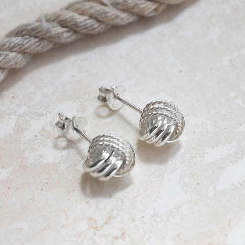 Sterling Silver Knot Stud...