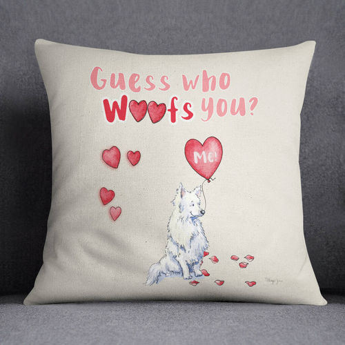 Eskie Valentine's Cushion