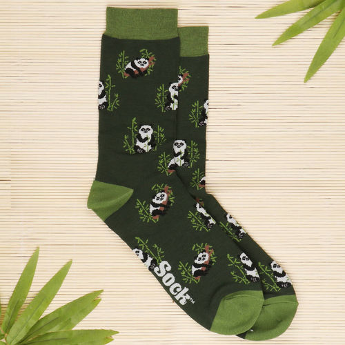 Men's Lazy Panda Bamboo Socks