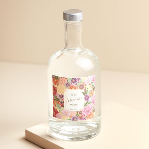 Personalised 500ml Floral Gin