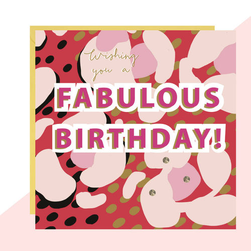 'Fabulous Birthday!' Leopard...