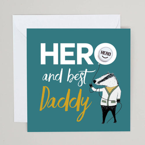 Hero And Best Daddy Card