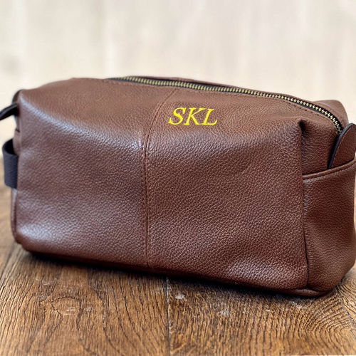 Monogrammed Men's Wash Bag