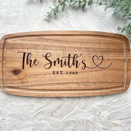 Personalised Engraved Acacia...