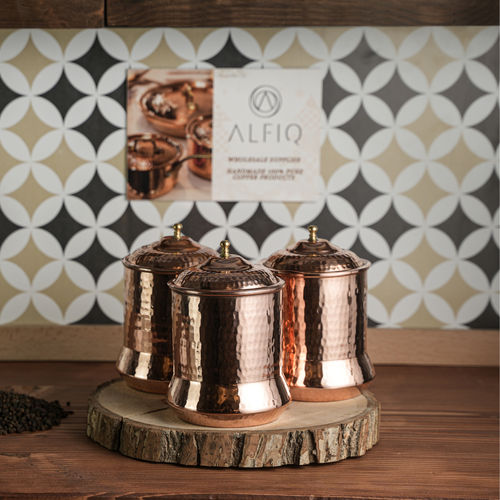 Set Of Three Solid Copper...