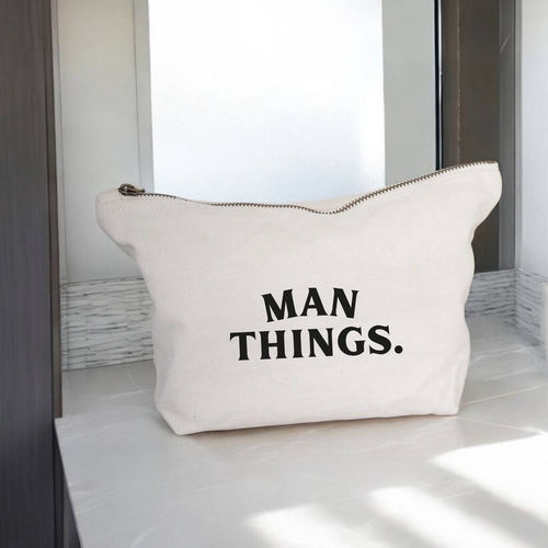 Man Things Canvas Pouch