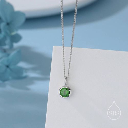 Sterling Silver Emerald Green...