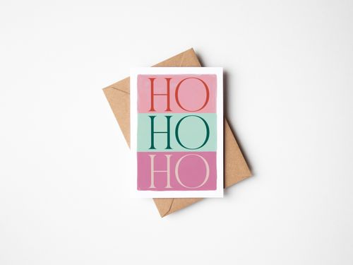 'Ho Ho Ho' Christmas Card,...